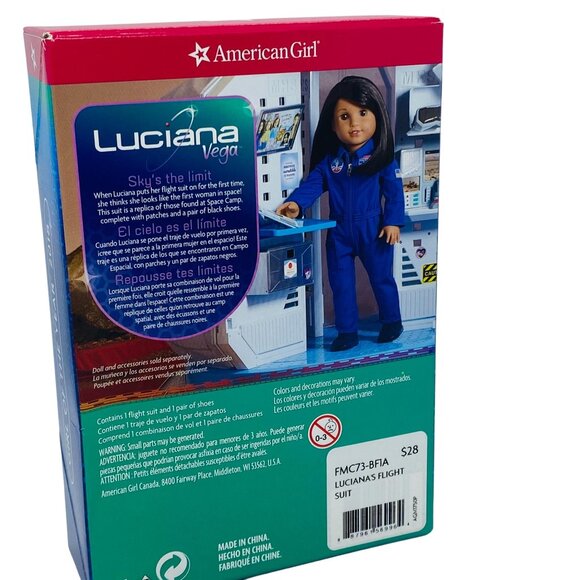 Luciana American Girl Blue Flight Suit New in Box - Picture 2 of 3